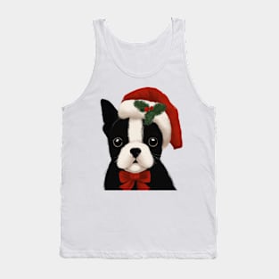 Cute Boston Terrier Drawing Tank Top